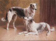 Carl Reichert Hounds in an Interior oil painting picture wholesale